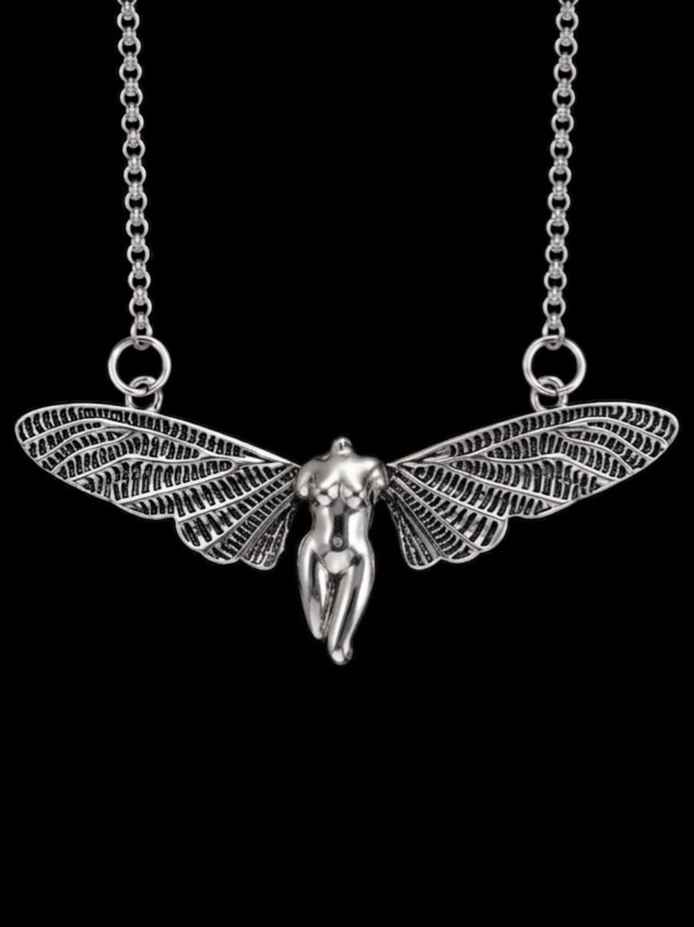 Fairy Sculpture~ Ancient Greek Roman Angel Faerie Sprite Pixie Ethereal Necklace